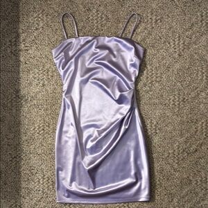 Windsor Lavender Satin Mini Dress